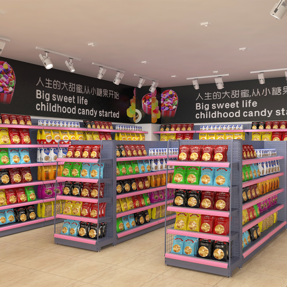 Verstellbares Ladenregalsystem für Regale in Einzelhandelsgeschäften und Convenience-Stores