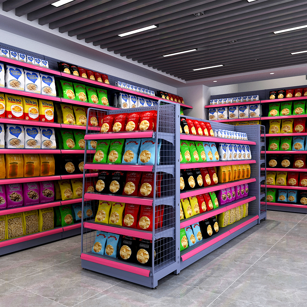 Verstellbares Ladenregalsystem für Regale in Einzelhandelsgeschäften und Convenience-Stores